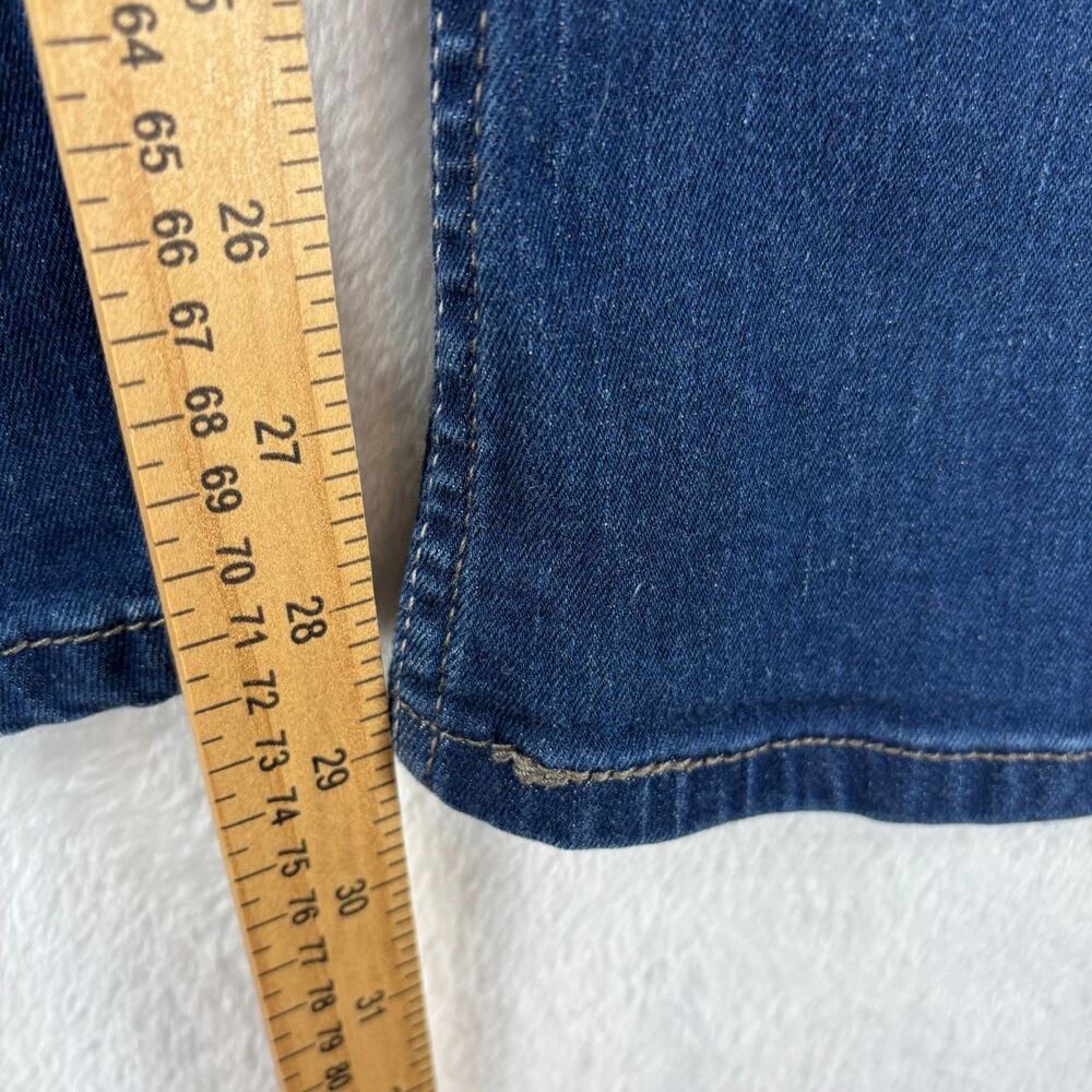 Levis Jeans Women 26 Boot Cut Skinny Low Rise Dark Wash Stretch Demi Curve 26x32 - Picture 5 of 12
